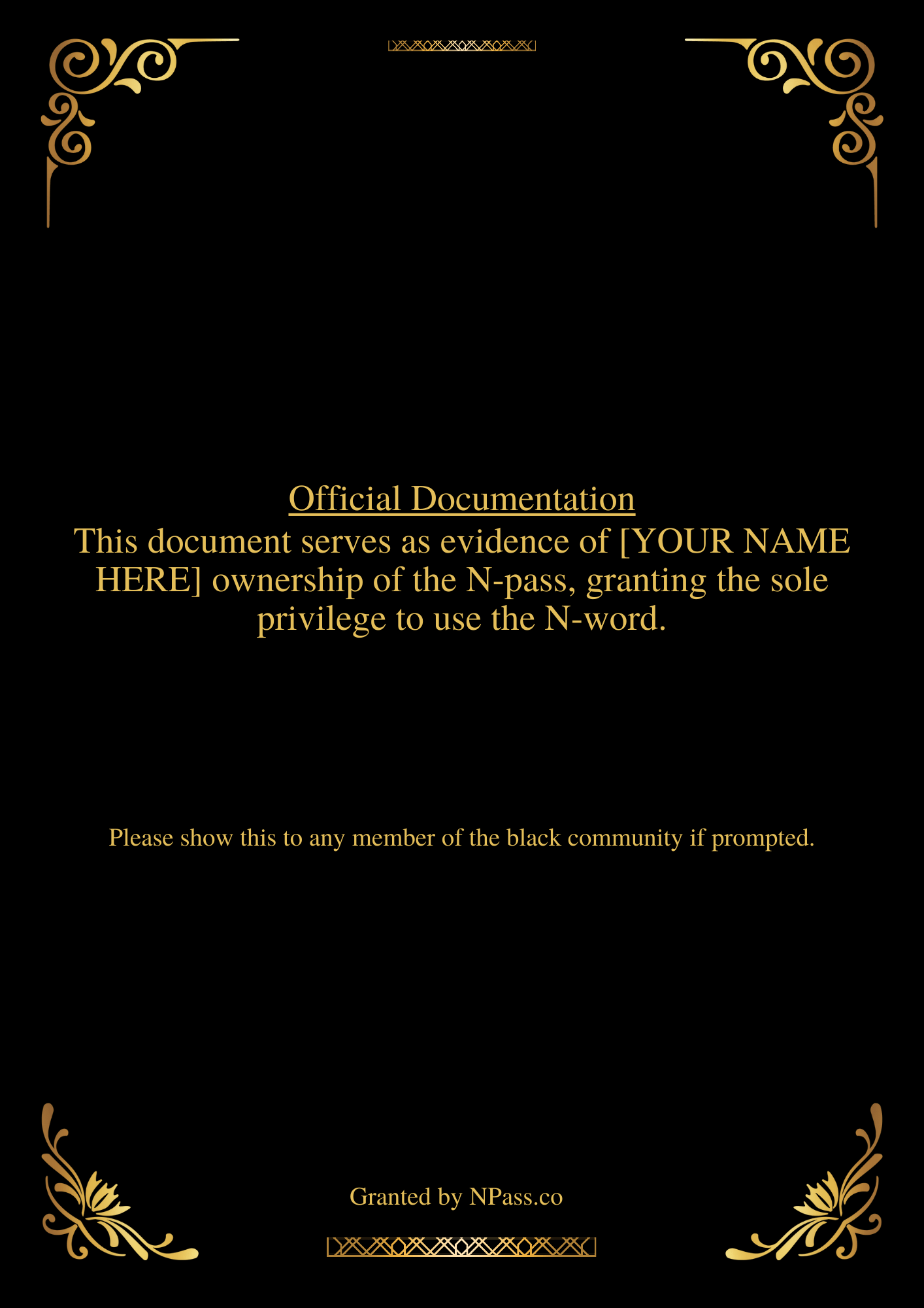 The Official N Pass